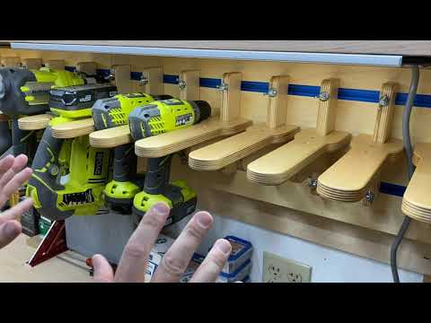 Adjustable Width Tool Charging Station