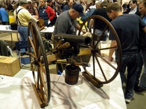 There were also model guns and cannons at the show.