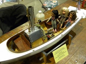 3-foot long model steam launch